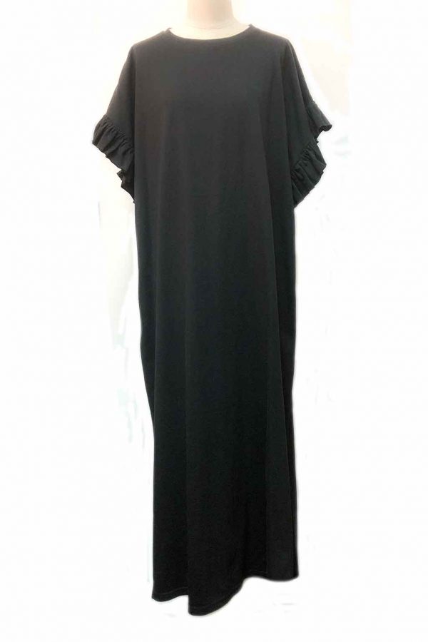 Ruffle Sleeve Straight Long Dress | Egg3